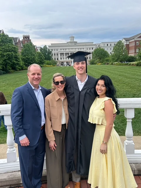 Elizabeth Sparks-Holmes with her family